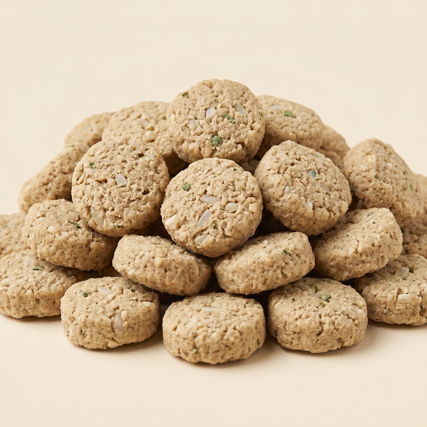 Gros plan des croquettes Digestion sensible agneau & riz